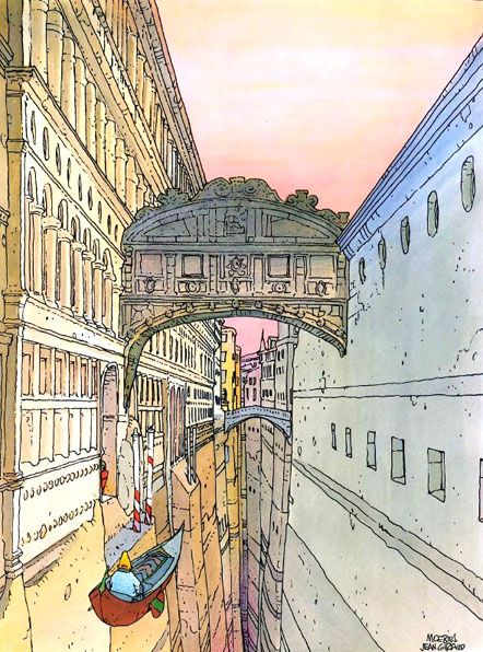 pour les amoureux des Bandes Dessinées Moebius---Venise-celeste1